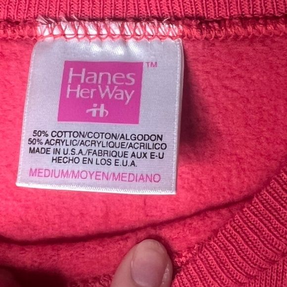 Vintage Pink Carousel Pony Crewneck Retro Medium - Picture 2 of 3